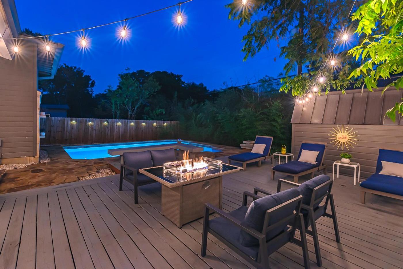 Serene Pool & Firepit In Stunning Home By Airport San Antonio Exterior foto